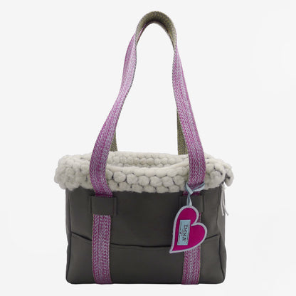 EMMA FIRENZE "COURE" (HEART) DOG CARRIER IN YELLOW OR BERGONIA - available to order