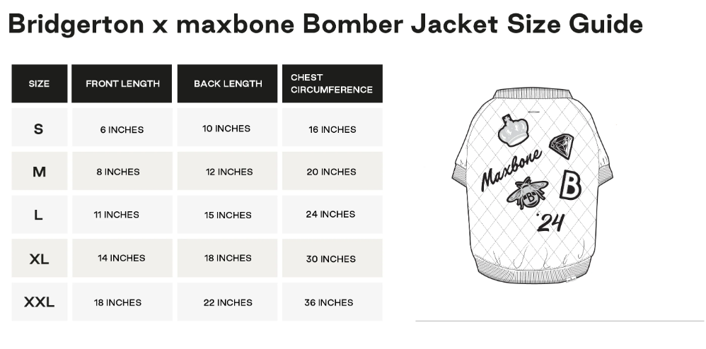 Maxbone x Bridgerton Dog Bomber Jacket