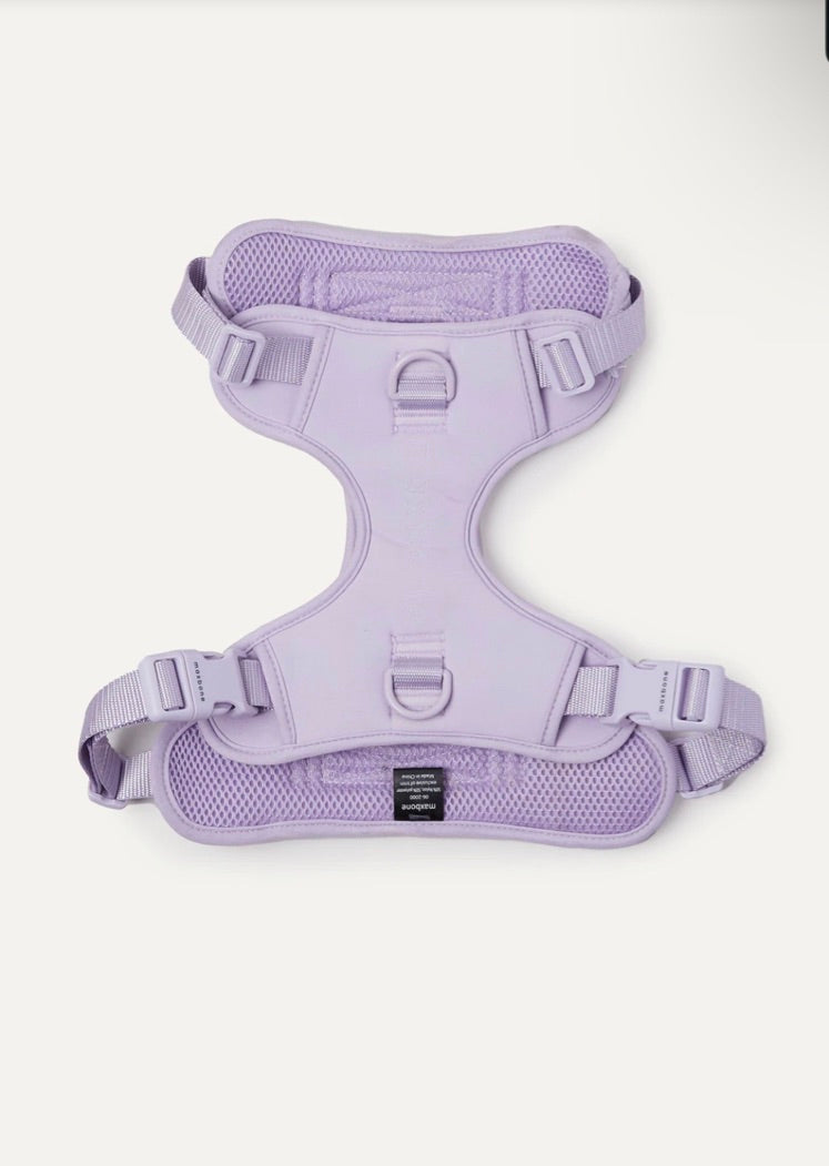 MAXBONE Double Panel Dog Harness in Lavender, Mint, Charcoal, Peach & Sand