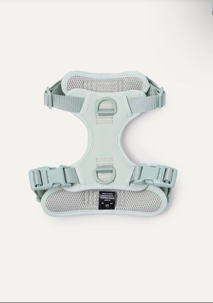 MAXBONE Double Panel Dog Harness in Lavender, Mint, Charcoal, Peach & Sand