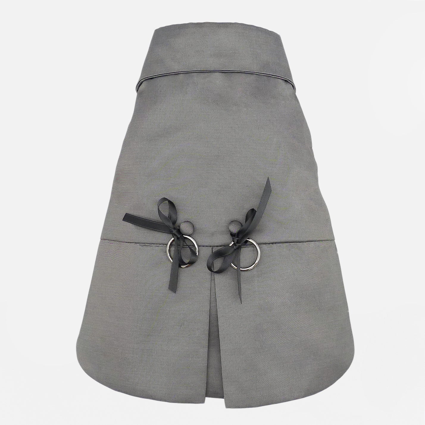 Emma Firenze Bespoke DOG Morning Suit in Shantung Grey Silk