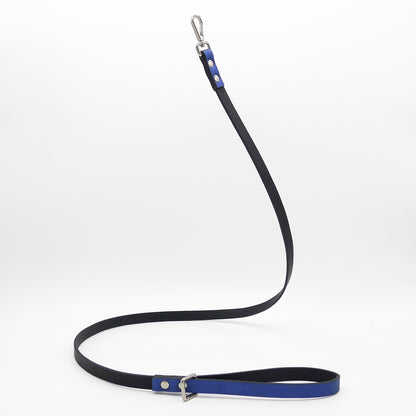 Emma Firenze Blue & Pink Metallic Leather Wedding Dog Lead