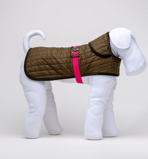 Emma Firenze Quilted Water Proof Dog Raincoat - Made to Measure