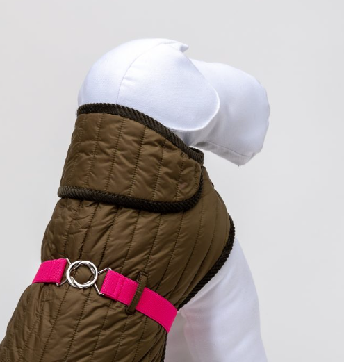 Emma Firenze Quilted Water Proof Dog Raincoat - Made to Measure