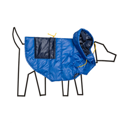 Ware of the Dog Royal Navy Nylon Dog Puffer Raincoat