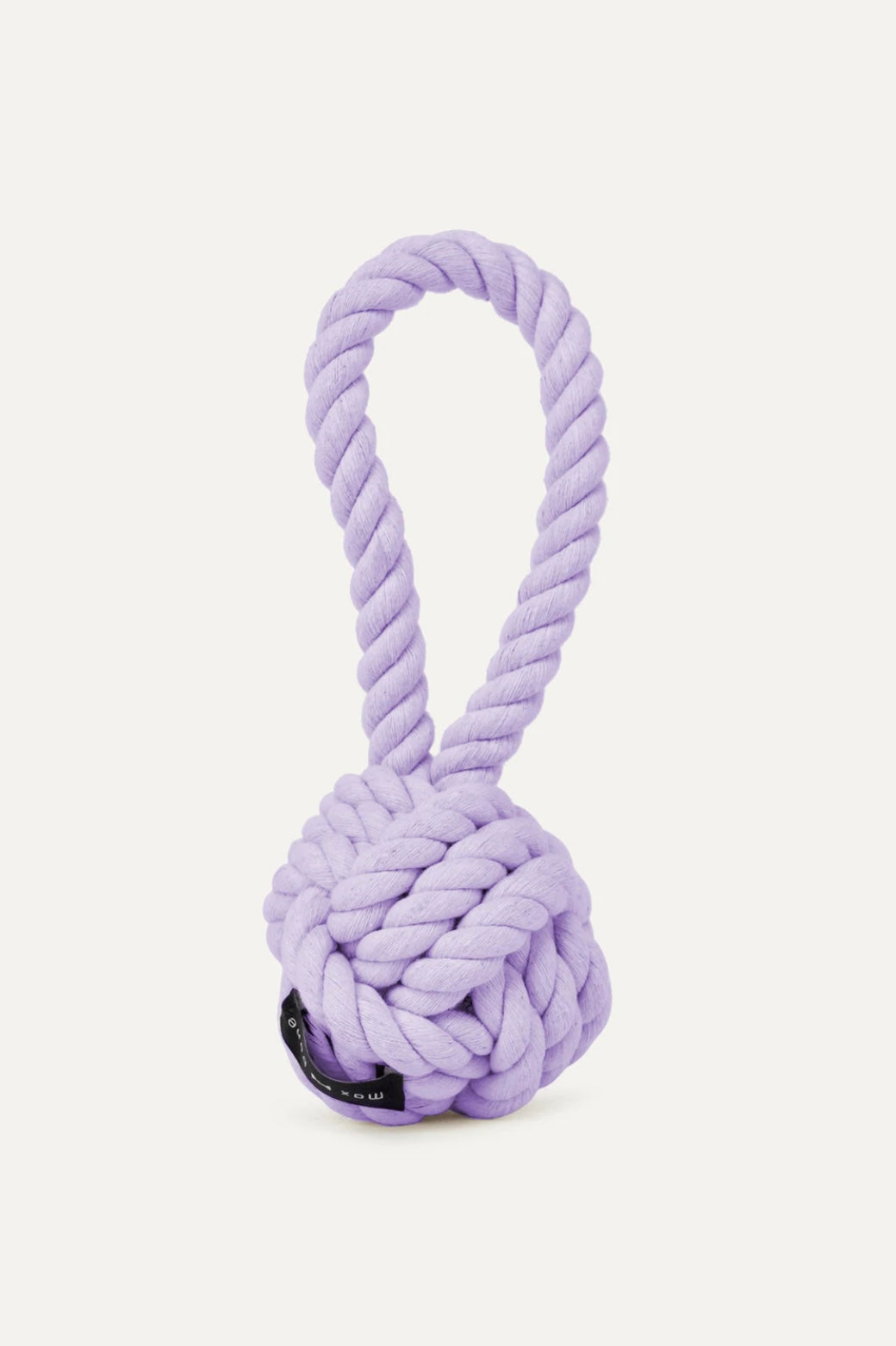 MAXBONE Large Twisted Rope Dog Ball Toy in Pink, Blue, Lavender & Mint