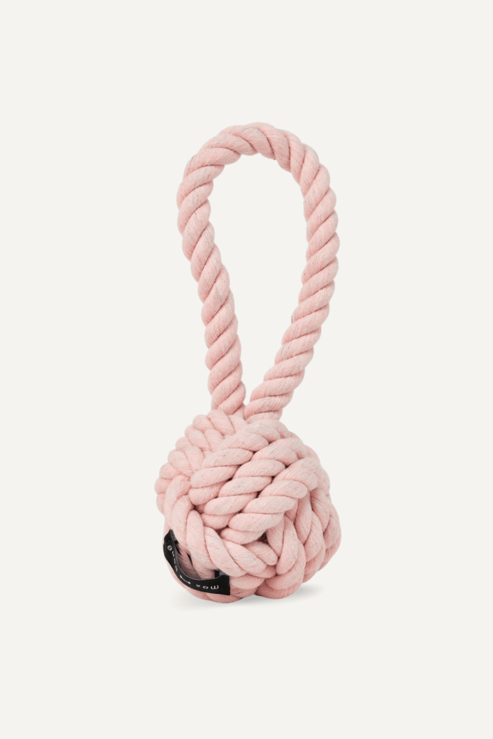 MAXBONE Large Twisted Rope Dog Ball Toy in Pink, Blue, Lavender & Mint