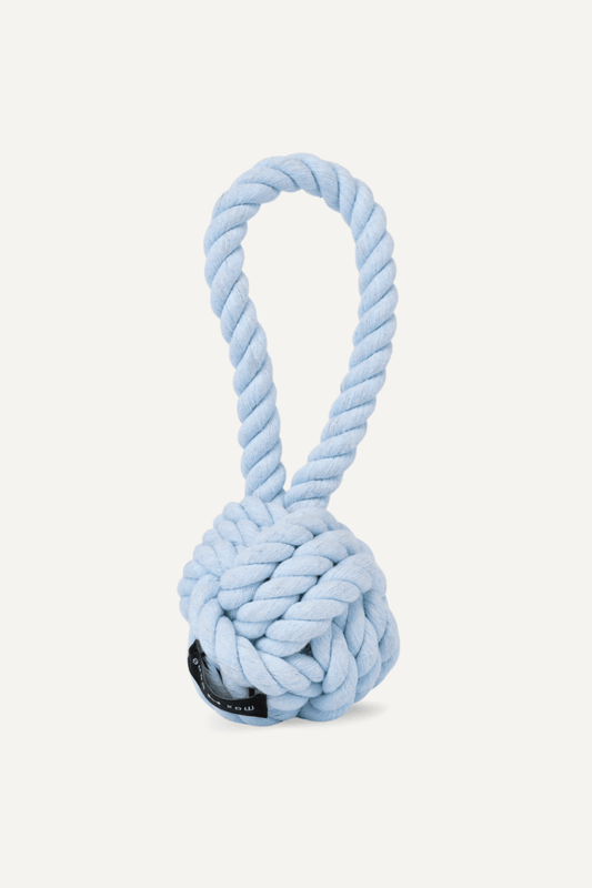 MAXBONE Large Twisted Rope Dog Ball Toy in Pink, Blue, Lavender & Mint